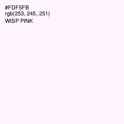 #FDF5FB - Wisp Pink Color Image